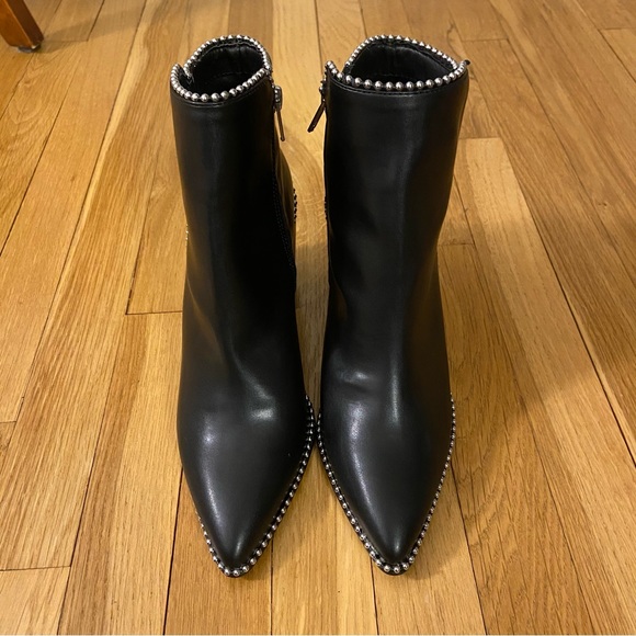 {Steve Madden} NIB Black Jinxed Embellished Pointed Toe Ankle Boots - size 10 - Picture 4 of 9